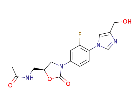 (S)-N-[[3-[3-Fluoro-4-[4-(hydroxymethyl)-1H-imidazol-1-yl]phenyl]-2-oxo-5-oxazolidinyl]methyl]acetamide