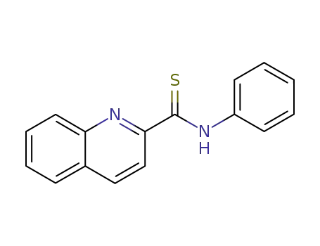Molecular Structure of 30536-30-2 (2-Quinolinecarbothioamide, N-phenyl-)