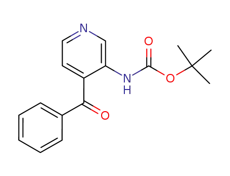 Molecular Structure of 112175-40-3 (Carbamic acid, (4-benzoyl-3-pyridinyl)-, 1,1-dimethylethyl ester)
