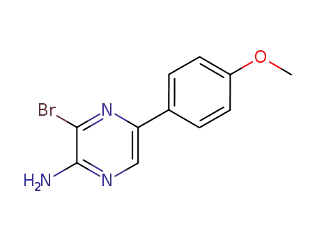 Pyrazinamine, 3-bromo-5-(4-methoxyphenyl)-