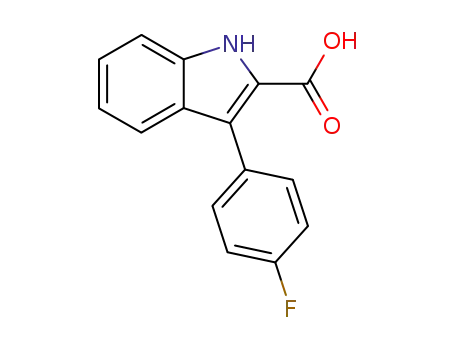 1H-Indole-2-carboxylic acid, 3-(4-fluorophenyl)-