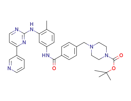 Molecular Structure of 1076199-23-9 (N-Boc-N-Desmethyl Imatinib)