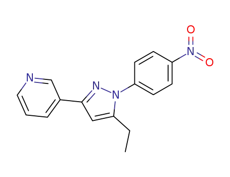 1-(4-nitrophenyl)-3-(3-pyridinyl)-5-ethylpyrazole