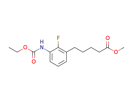 5-(3-ethoxycarbonylamino-2-fluoro-phenyl)-pentanoic acid methyl ester