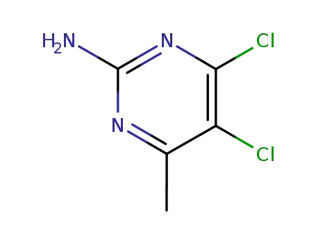 Molecular Structure of 7749-60-2 (4,5-DICHLORO-6-METHYL-2-PYRIMIDINAMINE)