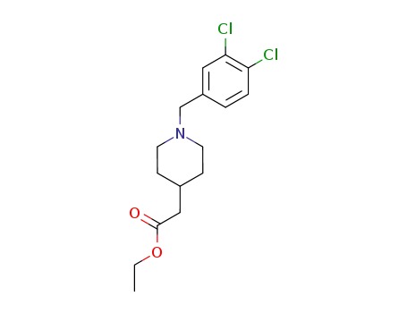 4-Piperidineacetic acid, 1-[(3,4-dichlorophenyl)methyl]-, ethyl ester