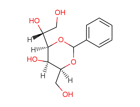 Molecular Structure of 77340-95-5 (2,4-O-BENZYLIDENE-D-GLUCITOL)