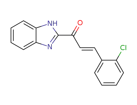 1-(1H-benzimidazol-2-yl)-3-(2-chlorophenyl)-2-propen-1-one
