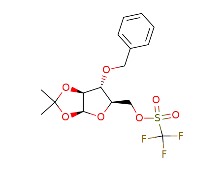 ((3aS,5R,6R,6aS)-6-(benzyloxy)-2,2-dimethyltetrahydrofuro[2,3-d][1,3]dioxol-5-yl)methyl trifluoromethanesulphonate