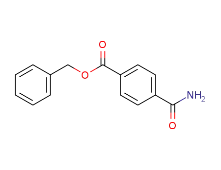 Molecular Structure of 101097-45-4 (Benzoic acid, 4-(aminocarbonyl)-, phenylmethyl ester)