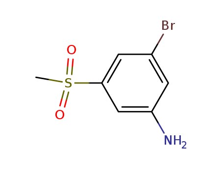 Benzenamine, 3-bromo-5-(methylsulfonyl)-