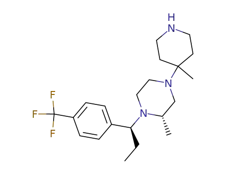 (S)-2-Methyl-4-(4-methyl-piperidin-4-yl)-1-[(S)-1-(4-trifluoromethyl-phenyl)-propyl]-piperazine