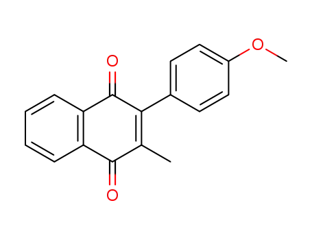 Molecular Structure of 59962-61-7 (2-(4-methoxyphenyl)-3-methylnaphthalene-1,4-dione)