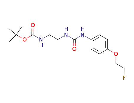 [2-[3-(4-(2-fluoro-ethoxy)-phenyl)-ureido]-ethyl]-carbamic acid t-butyl ester