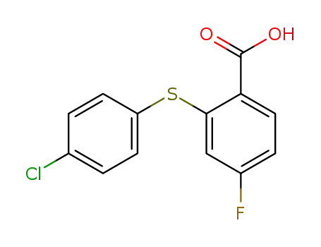 Benzoic acid, 2-[(4-chlorophenyl)thio]-4-fluoro-