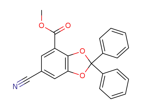 methyl 6-cyano-2,2-diphenyl-1,3-benzodioxole-4-carboxylate