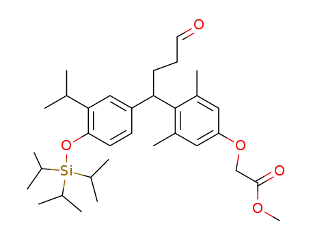 Acetic acid,
[3,5-dimethyl-4-[1-[3-(1-methylethyl)-4-[[tris(1-methylethyl)silyl]oxy]phenyl
]-4-oxobutyl]phenoxy]-, methyl ester