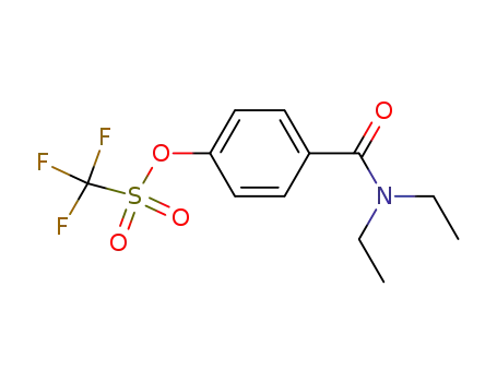 Methanesulfonic acid, trifluoro-, 4-[(diethylamino)carbonyl]phenyl ester