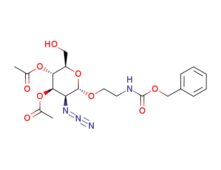 2-(benzyloxycarbonyl)aminoethyl 3,4-di-O-acetyl-2-azido-2-deoxy-α-D-mannopyranoside