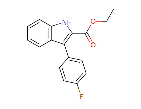ETHYL 3-(4-FLUOROPHENYL)-1H-INDOLE-2-CARBOXYLATE  CAS NO.93957-39-2