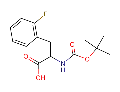 Molecular Structure of 114873-10-8 (BOC-D-2-Fluorophe)