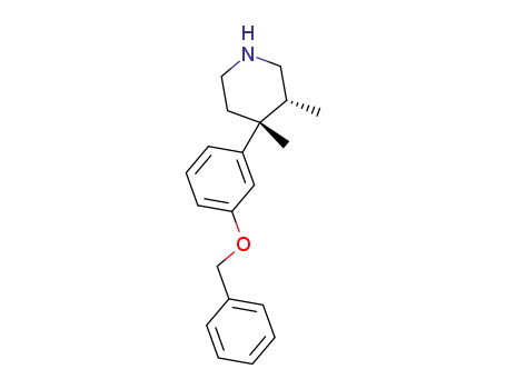 Piperidine, 3,4-dimethyl-4-[3-(phenylmethoxy)phenyl]-, (3R,4R)-
