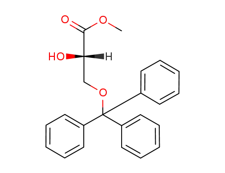 Propanoic acid, 2-hydroxy-3-(triphenylmethoxy)-, methyl ester, (S)-