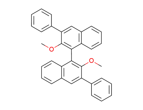Molecular Structure of 212191-84-9 (S-2,2'-diMethoxy-3,3'-diphenyl-1,1'-Binaphthalene)