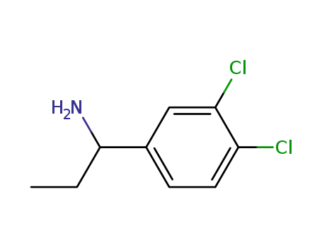 Molecular Structure of 40023-89-0 (Benzenemethanamine, 3,4-dichloro-a-ethyl-)