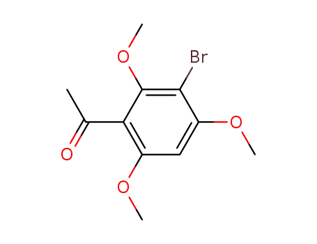 Molecular Structure of 29784-38-1 (Ethanone, 1-(3-bromo-2,4,6-trimethoxyphenyl)-)