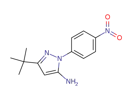 Molecular Structure of 251658-55-6 (3-TERT-BUTYL-1-(4-NITROPHENYL)-1H-PYRAZOL-5-AMINE)