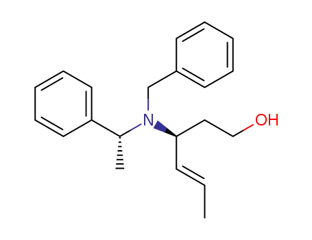 (3S,4E)-3-{N-benzyl-N-[(R)-α-methylbenzyl]amino}hex-4-en-1-ol