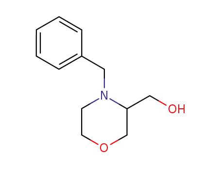 Molecular Structure of 110167-20-9 (4-BENZYL-3-HYDROXYMETHYLMORPHOLINE)