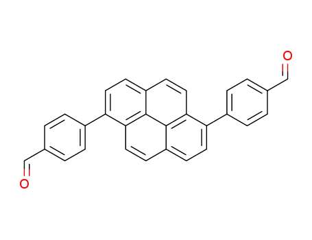 Molecular Structure of 2243312-96-9 (4,4'-(pyrene-1,6-diyl)dibenzaldehyde)