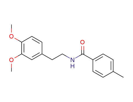 Molecular Structure of 142209-44-7 (Benzamide, N-[2-(3,4-dimethoxyphenyl)ethyl]-4-methyl-)