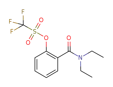 Molecular Structure of 1240662-70-7 (N,N-diethyl 2-trifluoromethanesulfonyloxybenzamide)