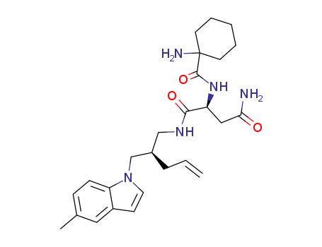 N-{(2R)-2-[(5-methylindol-1-yl)methyl]pent-4-enyl}(2S)-2-[(aminocyclohexyl)carbonylamino]-3-carbamoylpropanamide