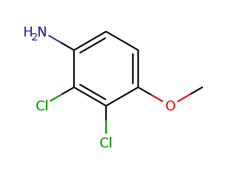 Molecular Structure of 105630-40-8 (Benzenamine, 2,3-dichloro-4-methoxy-)