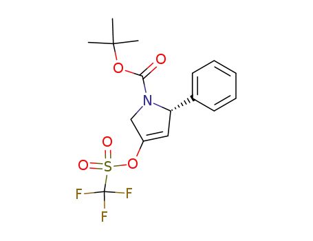 1H-Pyrrole-1-carboxylic acid,
2,5-dihydro-2-phenyl-4-[[(trifluoromethyl)sulfonyl]oxy]-, 1,1-dimethylethyl
ester, (2S)-