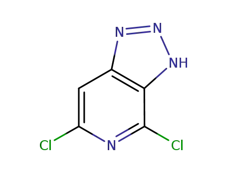 Molecular Structure of 501358-54-9 (4,6-dichloro-3H-[1,2,3]triazolo[4,5-c]pyridine)