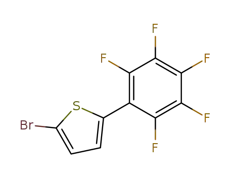 Molecular Structure of 204191-77-5 (Thiophene, 2-bromo-5-(pentafluorophenyl)-)