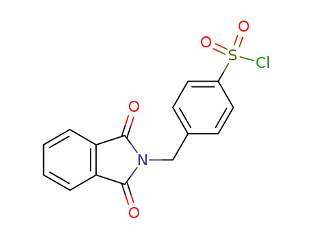 Molecular Structure of 402925-20-6 (Benzenesulfonyl chloride,
4-[(1,3-dihydro-1,3-dioxo-2H-isoindol-2-yl)methyl]-)