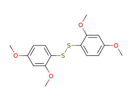 Molecular Structure of 55990-92-6 (Disulfide, bis(2,4-dimethoxyphenyl))