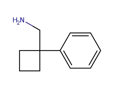 Molecular Structure of 91245-59-9 ((1-PHENYLCYCLOBUTYL)METHYLAMINE)