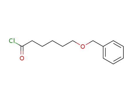 Molecular Structure of 162439-38-5 (Hexanoyl chloride, 6-(phenylmethoxy)-)