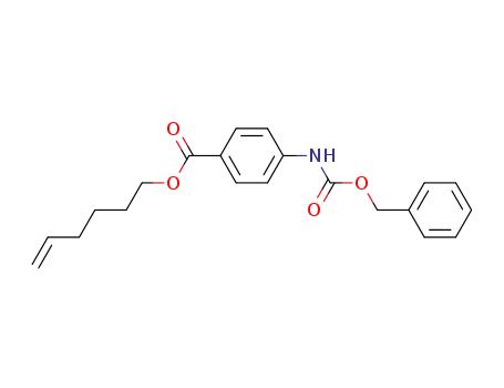 Molecular Structure of 634917-12-7 (Benzoic acid, 4-[[(phenylmethoxy)carbonyl]amino]-, 5-hexenyl ester)