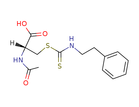 L-Cysteine,N-acetyl-S-[[(2-phenylethyl)amino]thioxomethyl]-