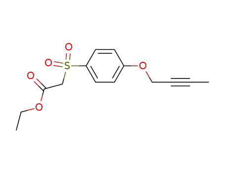 Acetic acid, [[4-(2-butynyloxy)phenyl]sulfonyl]-, ethyl ester