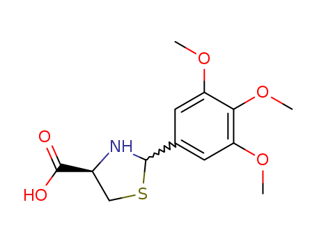 2-(3,4,5-TRIMETHOXYPHENYL)-1,3-THIAZOLIDINE-4-CARBOXYLIC ACID cas  72678-94-5
