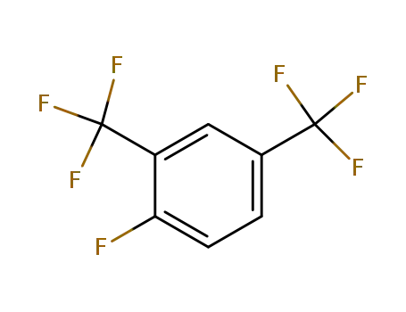 Molecular Structure of 36649-94-2 (1-FLUORO-2,4-BIS-TRIFLUOROMETHYL-BENZENE)